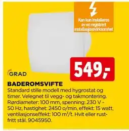 jem & fix BADEROMSVIFTE, NOK 549 tilbud