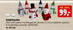jem & fix SNØMANN, NOK 99 tilbud