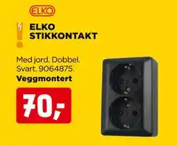 jem & fix ELKO STIKKONTAKT, NOK 70 tilbud