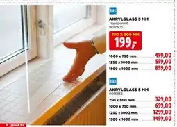 jem & fix AKRYLGLASS 5 MM tilbud
