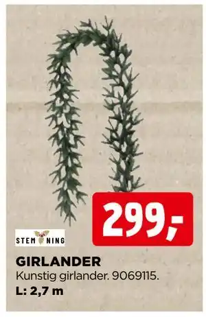 jem & fix GIRLANDER, NOK 299 tilbud