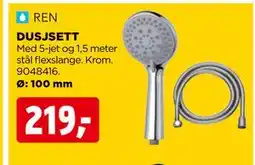 jem & fix DUSJSETT, NOK 219 tilbud