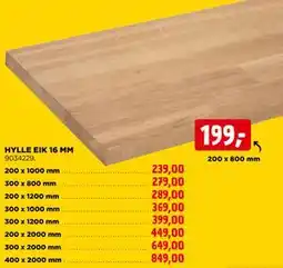 jem & fix HYLLE EIK 16 ΜΜ tilbud