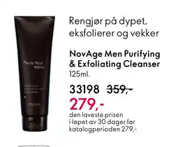 Oriflame NovAge Men Purifying & Exfoliating Cleanser tilbud