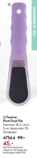 Oriflame Festive Plum Foot File tilbud