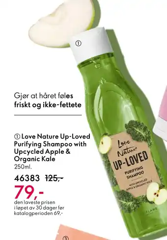 Oriflame Love Nature Up-Loved Purifying Shampoo with Upcycled Apple & Organic Kale tilbud