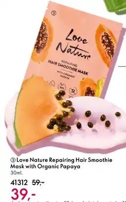 Oriflame Love Nature Repairing Hair Smoothie Mask with Organic Papaya tilbud