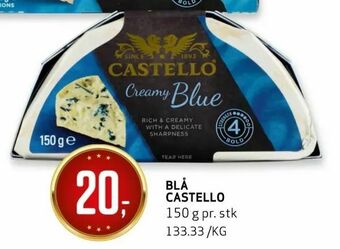 Bunnpris Blå castello tilbud