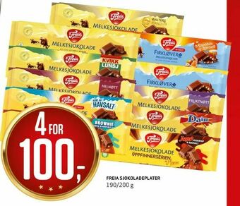 Bunnpris Freia sjokoladeplater tilbud