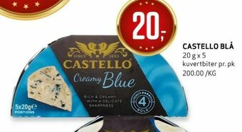 Bunnpris Castello blå tilbud