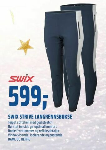 Coop Obs Swix strive langrennsbukse tilbud