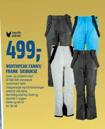 Coop Obs Northpeak fanny/ frank skibukse tilbud