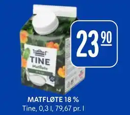 Rema 1000 MATFLØTE 18 %, NOK 23.9 tilbud