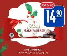 Rema 1000 MARSIPANBRØD, NOK 14.9 tilbud