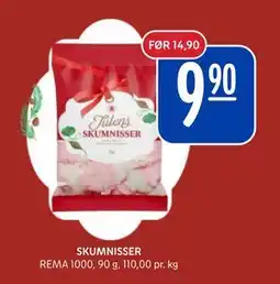 Rema 1000 SKUMNISSER, NOK 9.9 tilbud