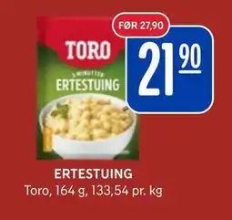 Rema 1000 ERTESTUING, NOK 21.9 tilbud