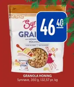 Rema 1000 GRANOLA HONING, NOK 46.4 tilbud