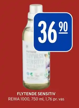 Rema 1000 FLYTENDE SENSITIV, NOK 36.9 tilbud