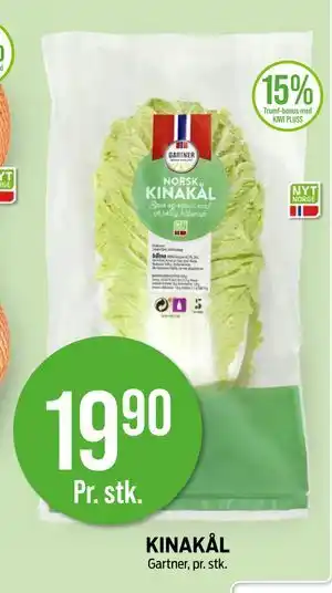 Kiwi KINAKÅL, NOK 19.9 tilbud