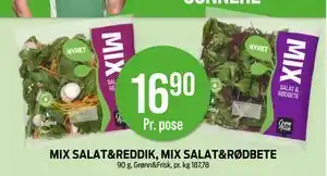 Kiwi MIX SALAT&REDDIK, MIX SALAT&RØDBETE, NOK 16.9 tilbud