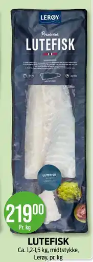 Kiwi LUTEFISK, NOK 219 tilbud
