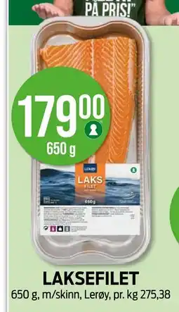 Kiwi LAKSEFILET, NOK 179 tilbud