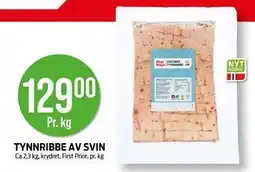 Kiwi TYNNRIBBE AV SVIN, NOK 129 tilbud