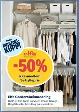 Obs Bygg Elfa Garderobeinnredning tilbud