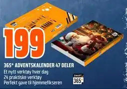 Obs Bygg 365* ADVENTSKALENDER 47 DELER, NOK 199 tilbud