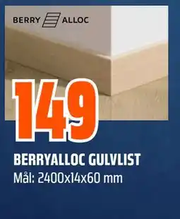 Obs Bygg BERRYALLOC GULVLIST, NOK 149 tilbud