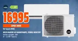 Obs Bygg WILFA NARVIK 40 VARMEPUMPE, FERDIG MONTERT, NOK 16995 tilbud
