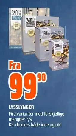 Obs Bygg LYSSLYNGER tilbud
