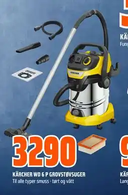 Obs Bygg KÄRCHER WD 6 P GROVSTØVSUGER, NOK 3290 tilbud