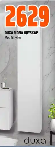 Obs Bygg DUXA MONA HØYSKAP, NOK 2629 tilbud