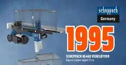 Obs Bygg SCHEPPACH HL460 VEDKLØYVER, NOK 1995 tilbud