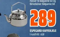 Obs Bygg ESPEGARD KAFFEKJELE, NOK 289 tilbud