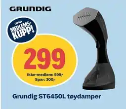 Coop Obs Grundig ST6450L tøydamper, NOK 599, Medlemspris tilbud