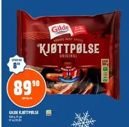 Coop Obs GILDE KJØTTPØLSE, NOK 89.9 tilbud