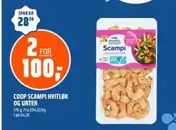 Coop Obs COOP SCAMPI HVITLØK OG URTER, NOK 100 tilbud
