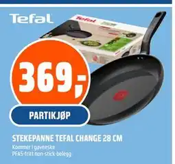 Coop Obs STEKEPANNE TEFAL CHANGE 28 CM, NOK 369 tilbud
