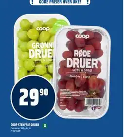 Coop Obs COOP STENFRIE DRUER, NOK 29.9 tilbud