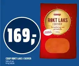 Coop Obs COOP RØKT LAKS I SKIVER, NOK 169 tilbud
