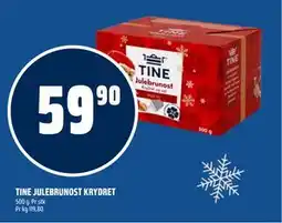 Coop Obs TINE JULEBRUNOST KRYDRET, NOK 59.9 tilbud