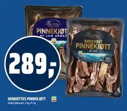 Coop Obs HENRIETTES PINNEKJØTT, NOK 289 tilbud