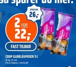 Coop Obs COOP GLIDELÅSPOSER 3 L, NOK 22 tilbud