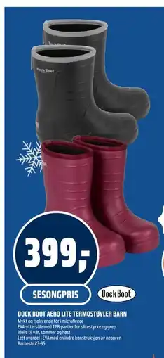 Coop Obs DOCK BOOT AERO LITE TERMOSTØVLER BARN, NOK 399 tilbud