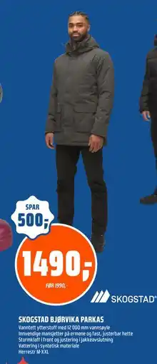 Coop Obs SKOGSTAD BJØRVIKA PARKAS, NOK 1490 tilbud