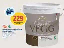 Coop Byggmix Infra Signatur vegg 05/matt interiørmaling, NOK 369, Medlemspris tilbud