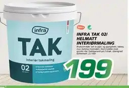 Coop Byggmix INFRA TAK 02/ HELMATT INTERIØR, NOK 199 tilbud