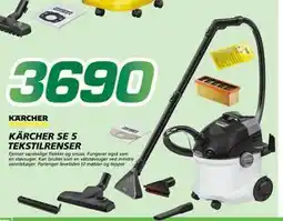 Coop Byggmix KÄRCHER SE 5 TEKSTILRENSER, NOK 3690 tilbud